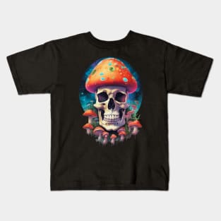 shroomy skull V Kids T-Shirt
